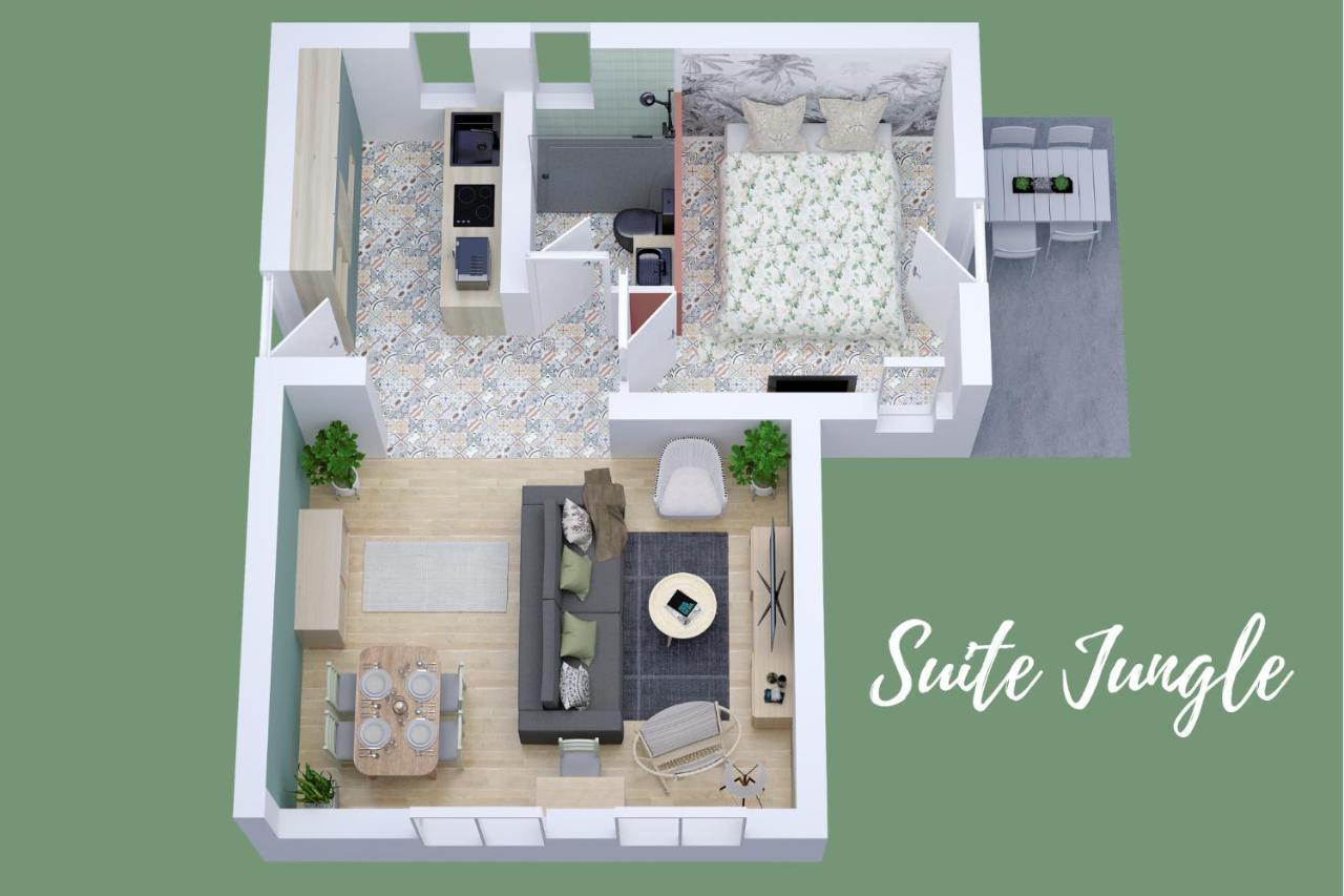 Jungle - Jardin, Netflix Et Parking - Le Manoir Aux Pommes Orbec